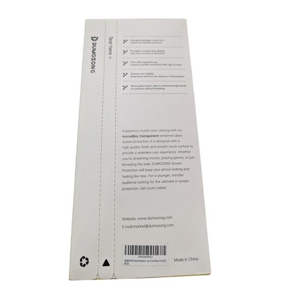 DUMOSONG tempered glass screen protector IPhone 13/13 pro/14 - Picture 2 of 2